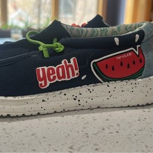 Hey Dude shoes worn a couple of times , in great condition.